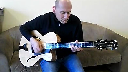 Dave Hirschman playing Learnin the Blues on Goodman 16 Archtop guitar